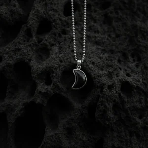 Onyx Moon Pendant